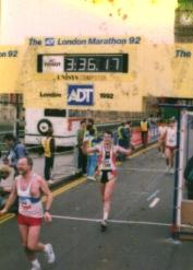marathon london 1992 minutes hours