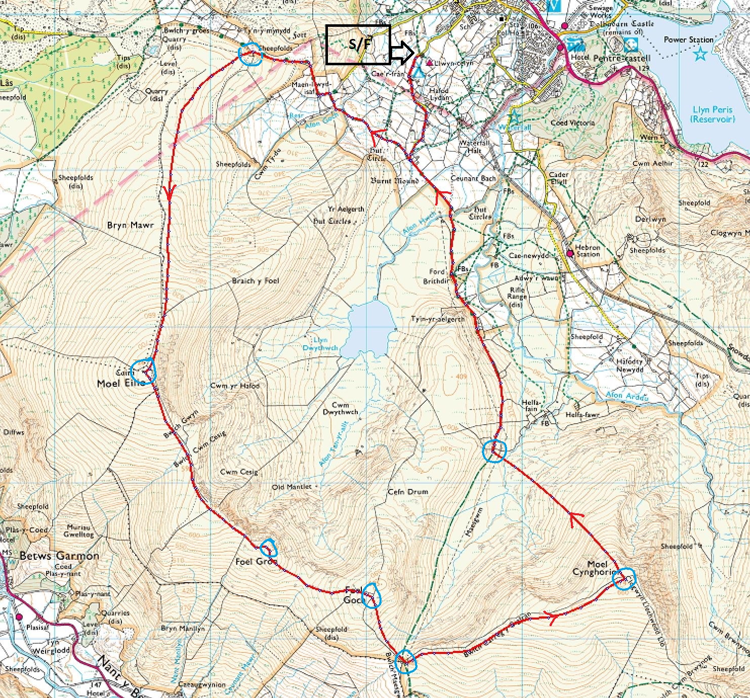 British Police Fell Race Map 2019