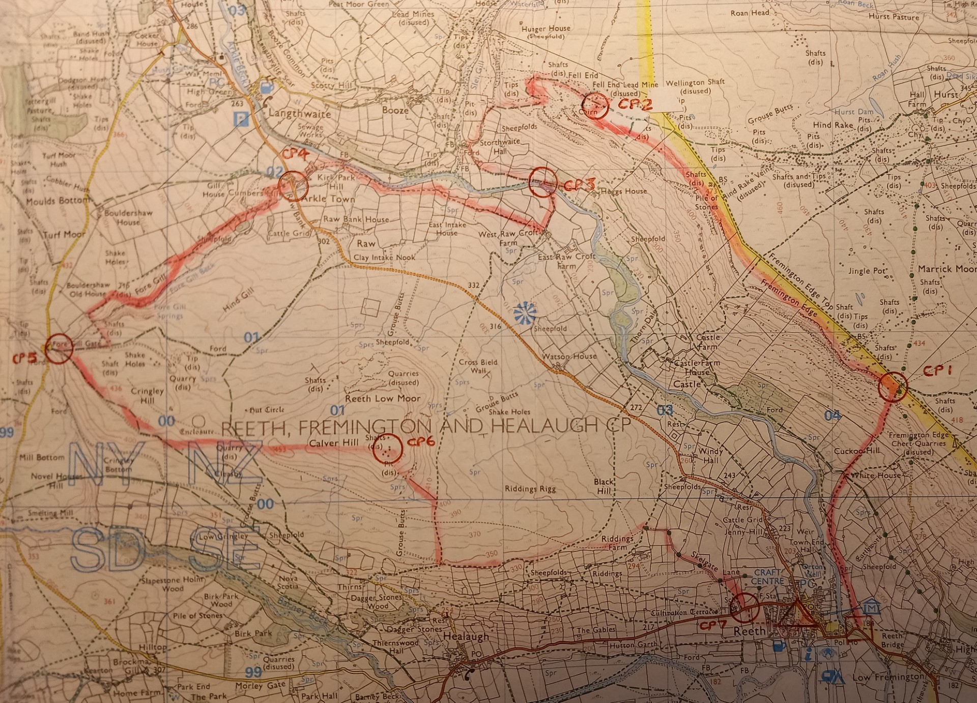 Fell Race Map - 2024