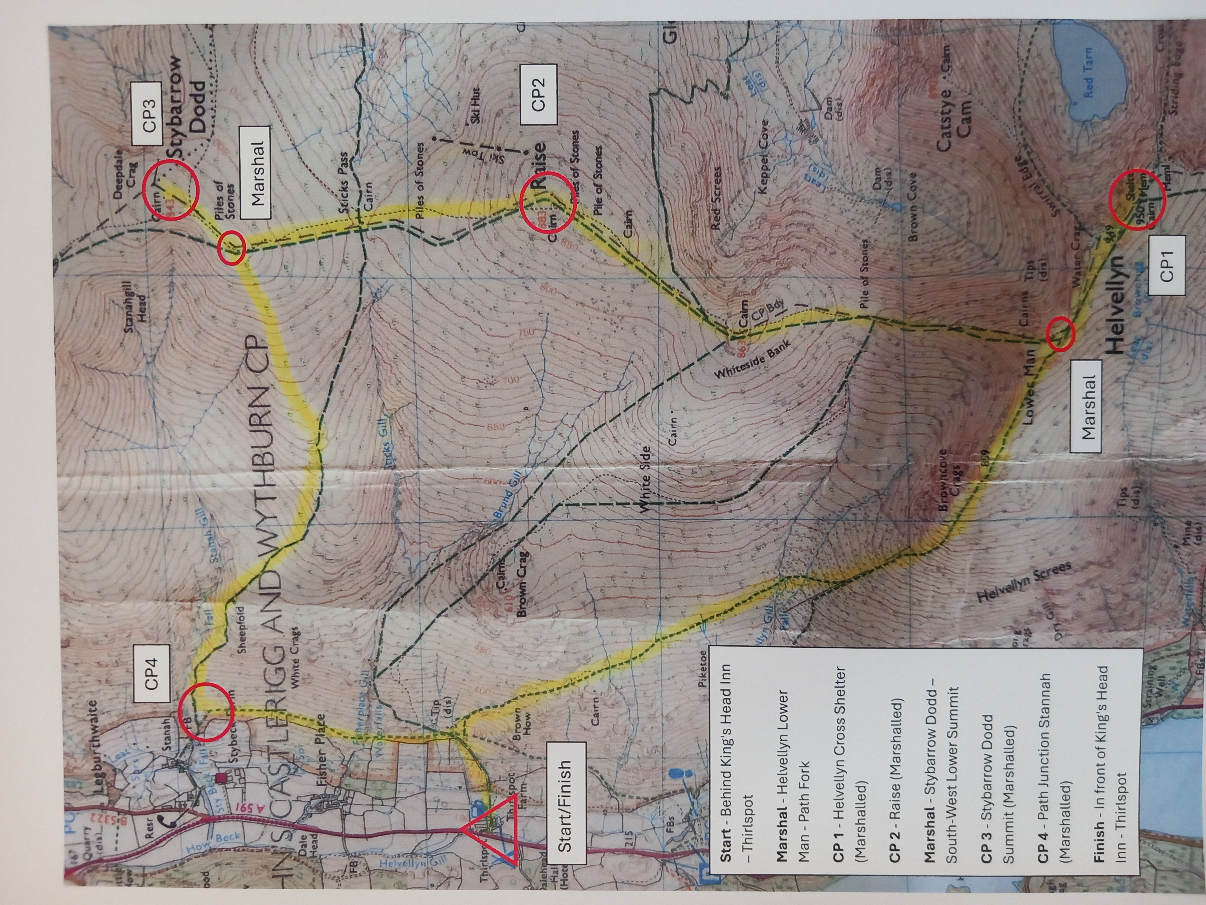 Fell Race Map 2025